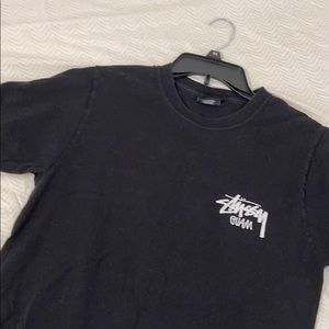 Stussy black classic tee Guam edition